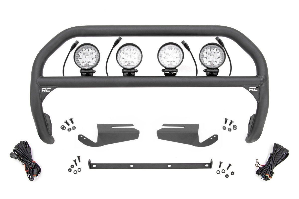 Ford Bronco Nudge Bar - Front - Rough Country - OE Modular Steel - Black - '21-'23